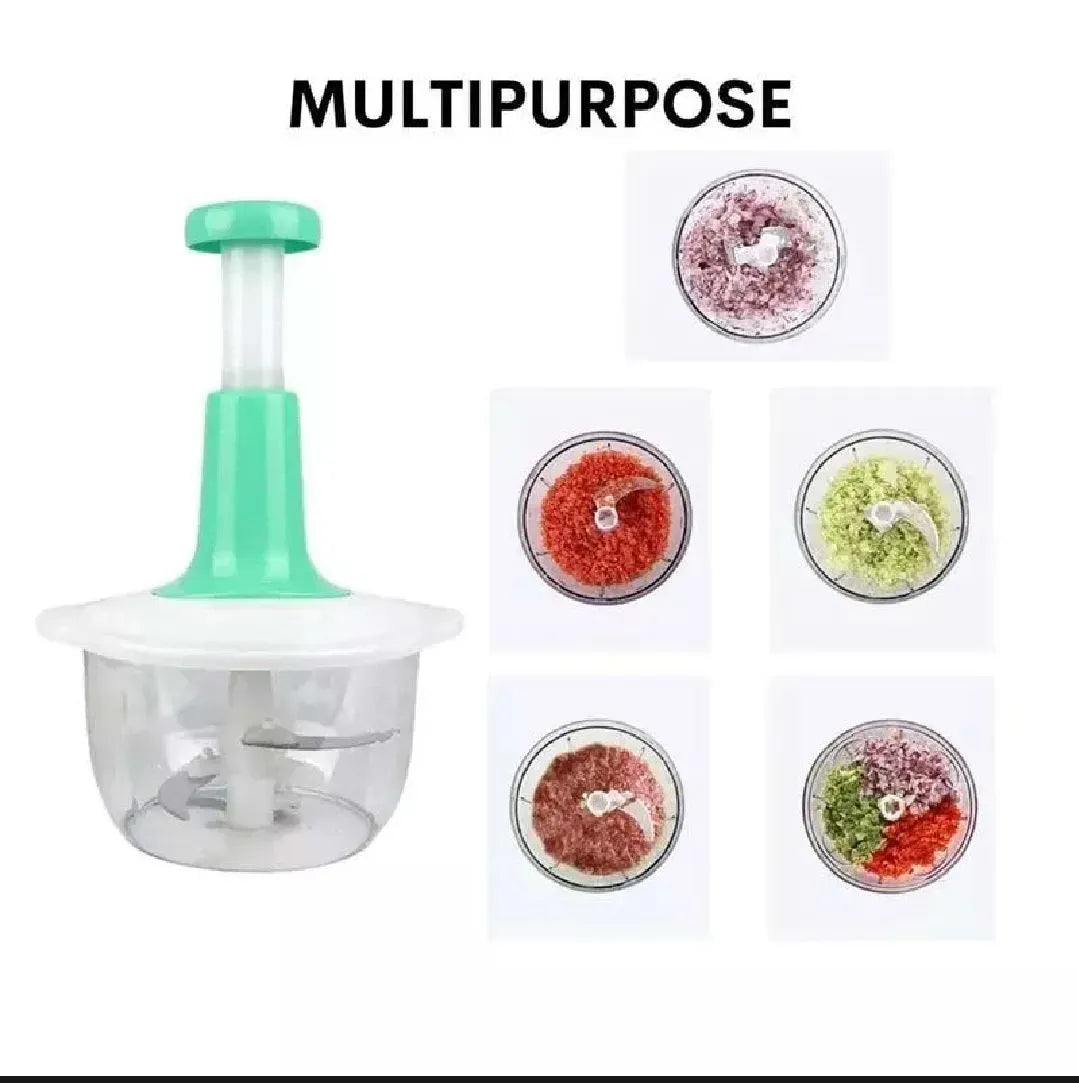 2 Liter Hand Operated Chopper for Meat Vegetables Manual Chopper Machine