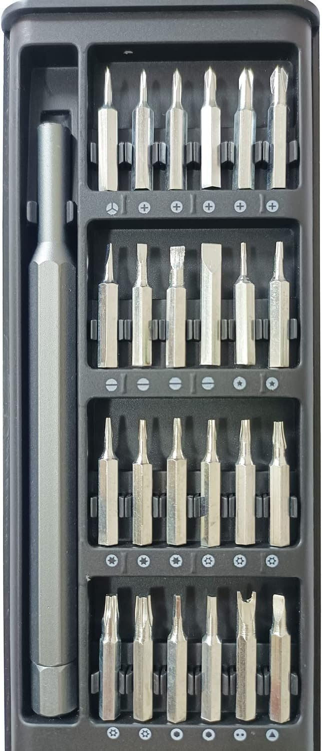 Precision Screwdriver Set with Case 24 in 1 Magnetic Mini Screwdriver Kit for Phones Computers Watches Glasses Game Consoles Cameras