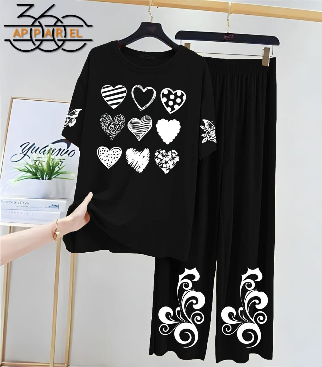 Women Printed Night Suit Fabric Jersey