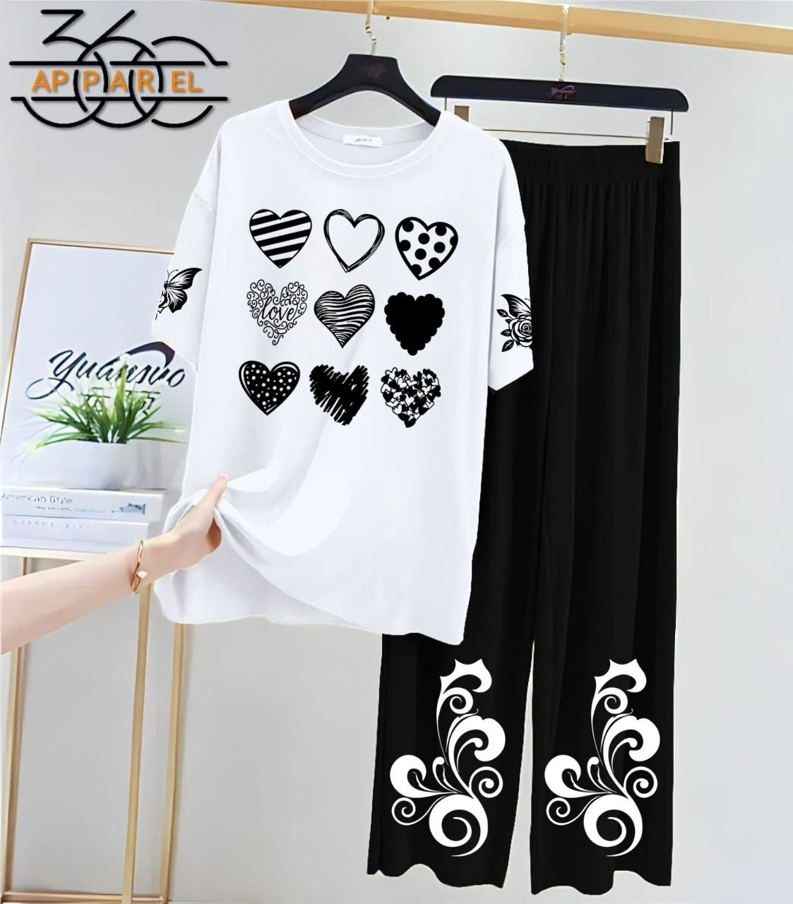 Women Printed Night Suit Fabric Jersey