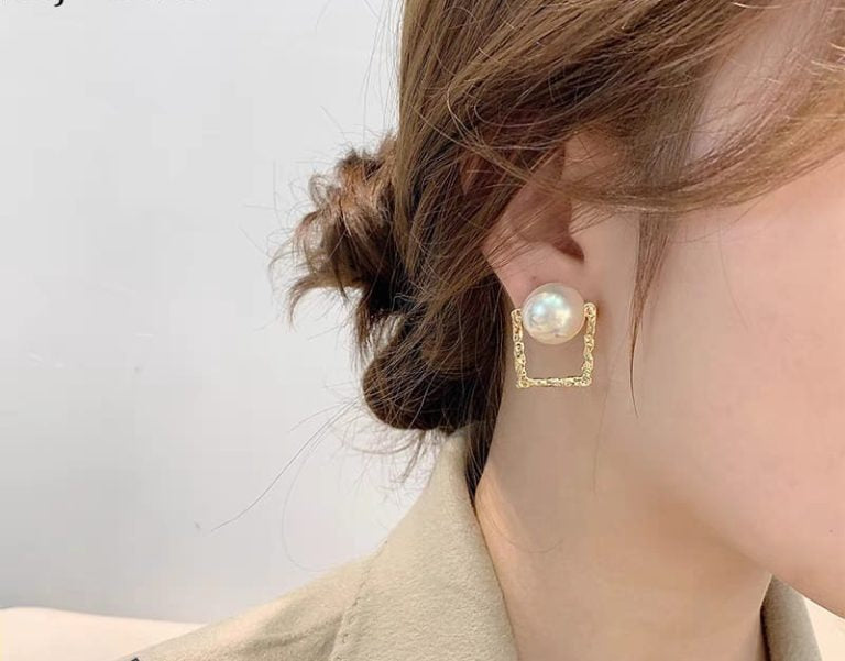 Korean Square Pearl Shape Earing | Ethnic Wear | Casual Wear For Girls