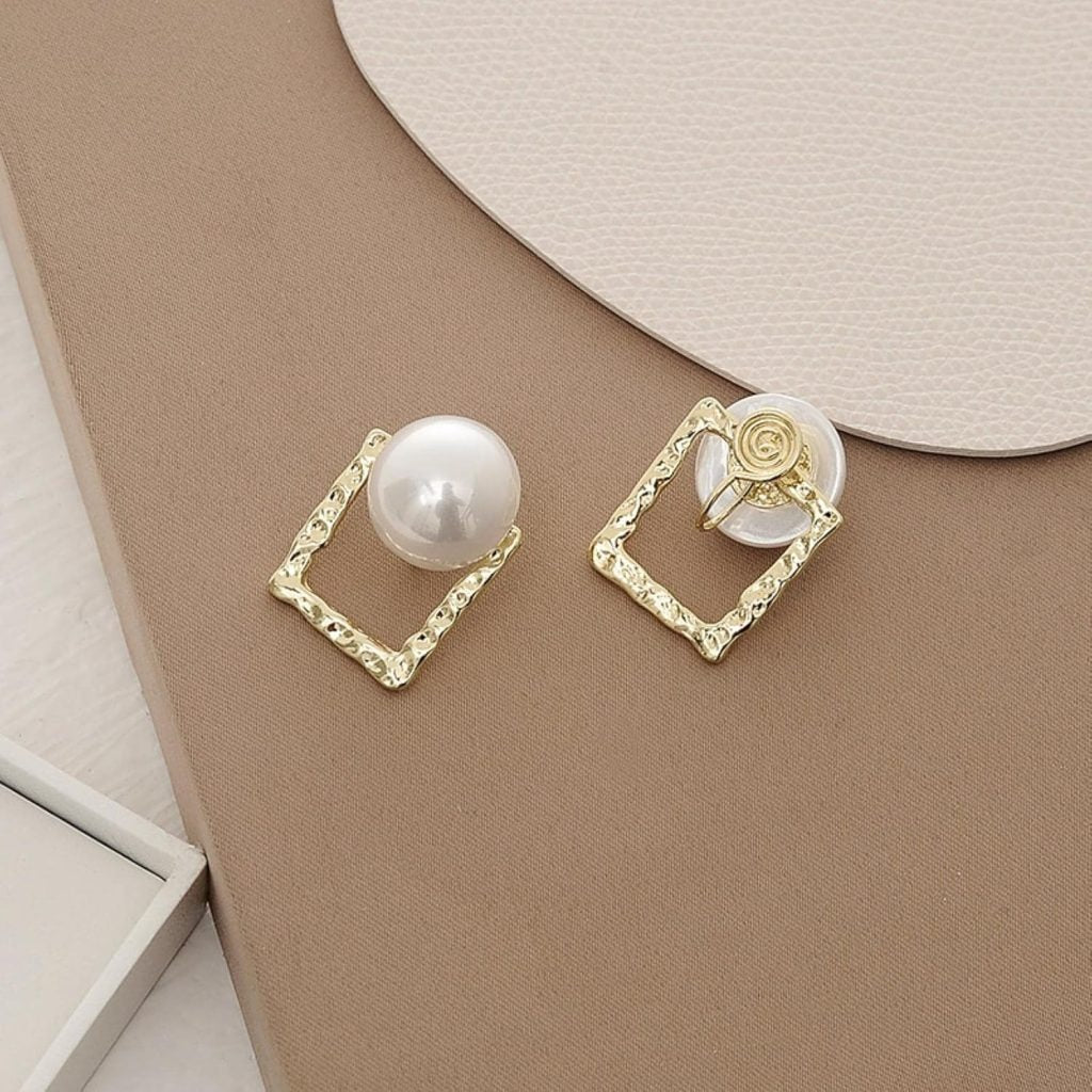 Korean Square Pearl Shape Earing | Ethnic Wear | Casual Wear For Girls