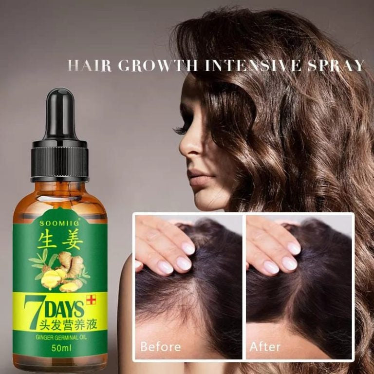 Ginger Germinal Oil Hair Nutrient Solution, Hair Growth Essence Liquid. Fast Natural Hair Loss Treatment, Hair Care