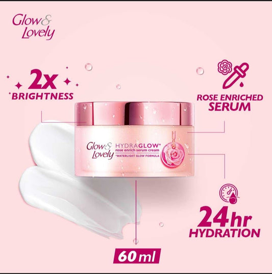 Glow & Lovely Hydra glow, Rose Enrich Serum Cream