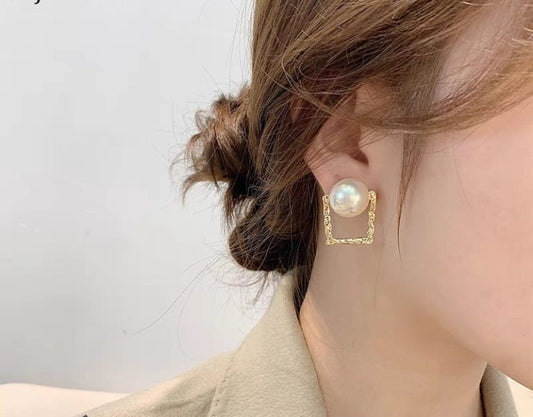 Korean Square Pearl Shape Earing | Ethnic Wear | Casual Wear For Girls