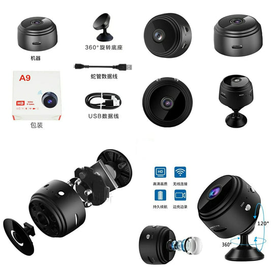 Mini Wireless wifi camera, A9 Camera for HD recording