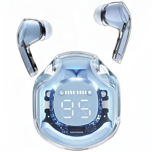 Air 39 Wireless Earbuds Transparent Bluetooth 5.3, Heavy Stereo Bass